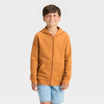 Boys' Fleece Zip-Up Hooded Sweatshirt - Cat & Jack™