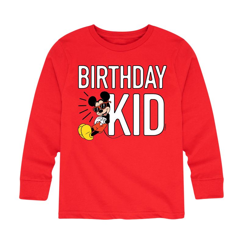 Boys' - Disney - Birthday Kid Long Sleeve Graphic T-Shirt