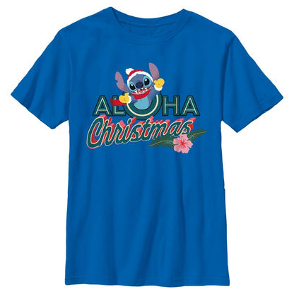 Boy's Lilo & Stitch Aloha Christmas T-Shirt