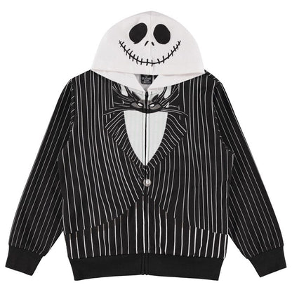 Boys Nightmare Before Christmas Hoodie - Nightmare Before Christmas Jack Skellington Cosplay Dress Up Costume Hoodie