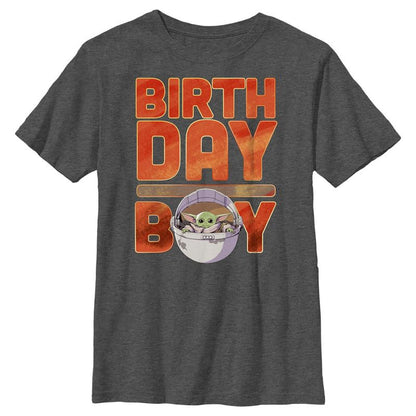 Boy's Star Wars: The Mandalorian Birthday Grogu T-Shirt