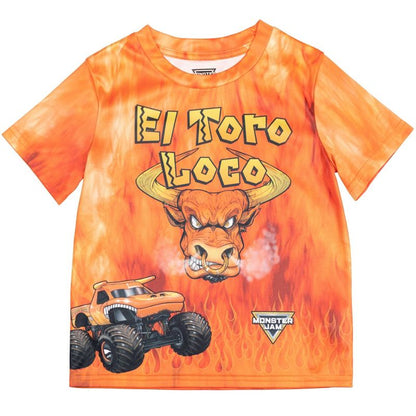 Monster Jam Grave Digger El Toro Loco Megalodon Truck T-Shirt Little Kid to Big Kid