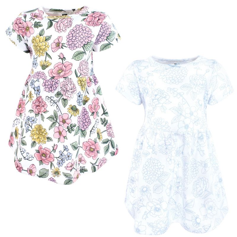 Luvable Friends Hudson Baby Short-Sleeve Dresses 2pk