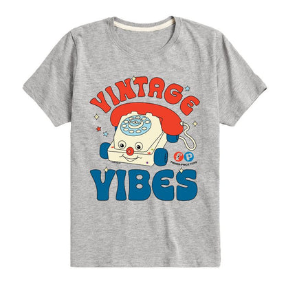 Boys' - Fisher-Price - Vintage Vibes Phone Short Sleeve Graphic T-Shirt
