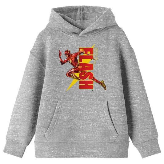 The Flash Movie Running Hero Boy's Athletic Heather Sweatshirt