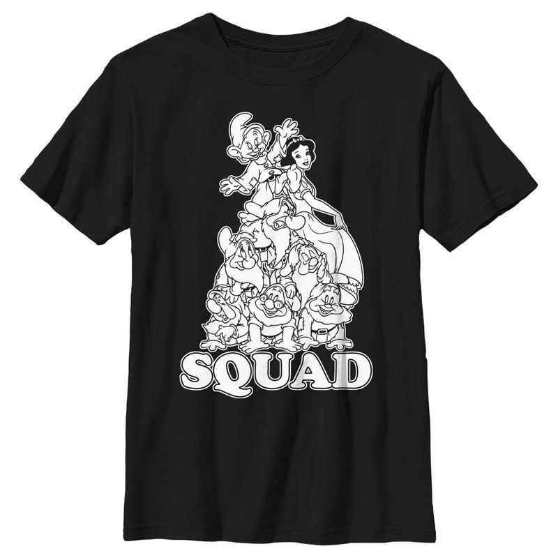 Boy's Snow White and the Seven Dwarves Squad Goals T-Shirt