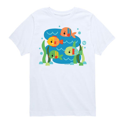 تي شيرت فيشر برايس للأولاد بأكمام قصيرة ورسومات جرافيكية