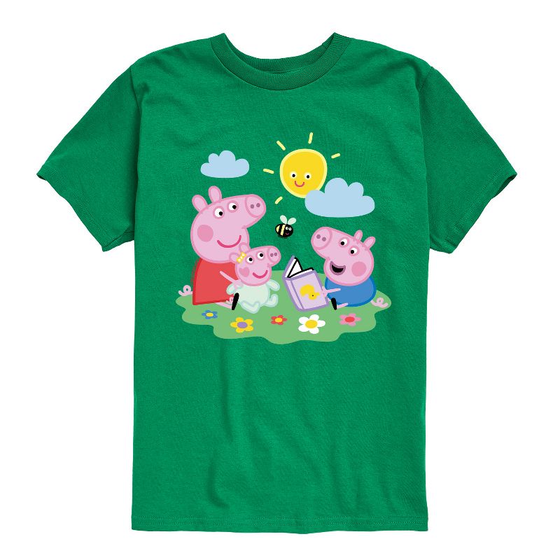 تي شيرت جرافيكي بأكمام قصيرة للأولاد - بيبا بيغ - بيبا جورج بيبي ريتريفر