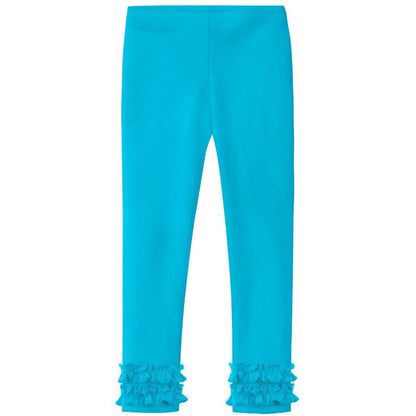 City Threads USA-Made Girls Soft Cotton Ruffle Leggings