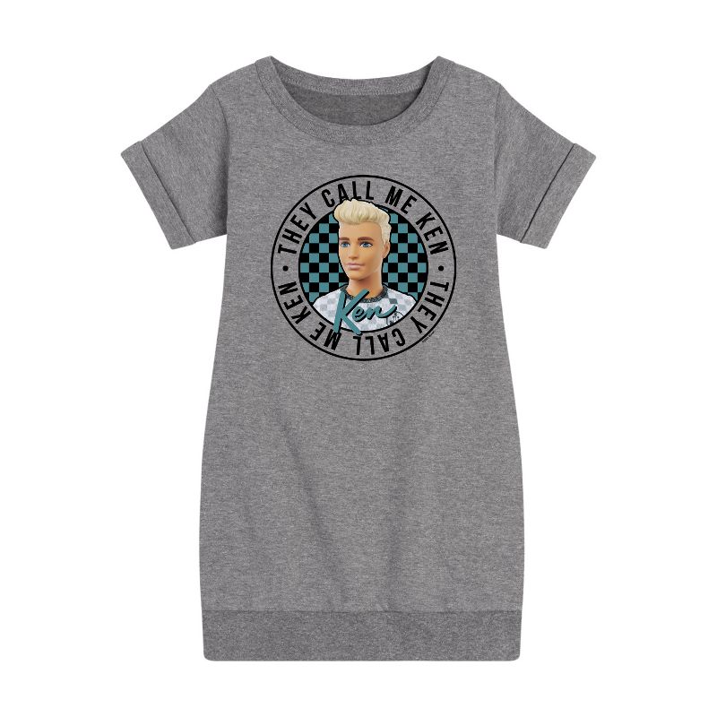 فستان باربي - ينادونني كين - بأكمام قصيرة من الصوف - للبنات