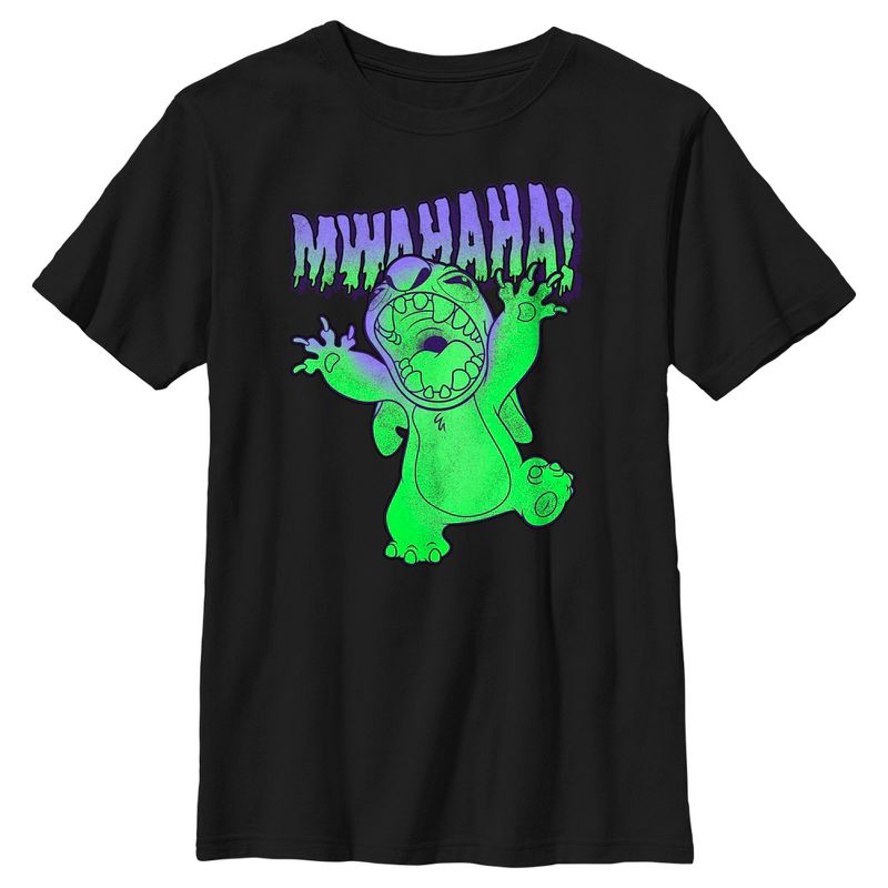 Boy's Lilo & Stitch Mwahaha Halloween Horror T-Shirt