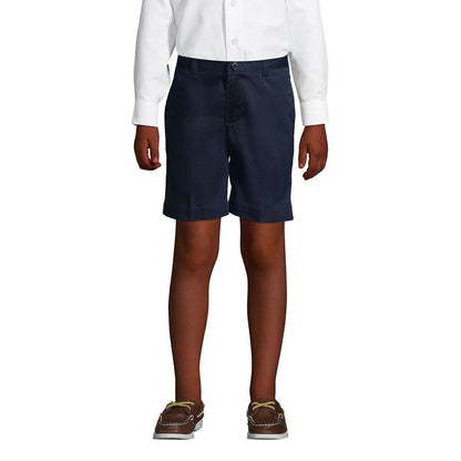 شورت تشينو سادة من الأمام من Lands' End School Uniform للأطفال