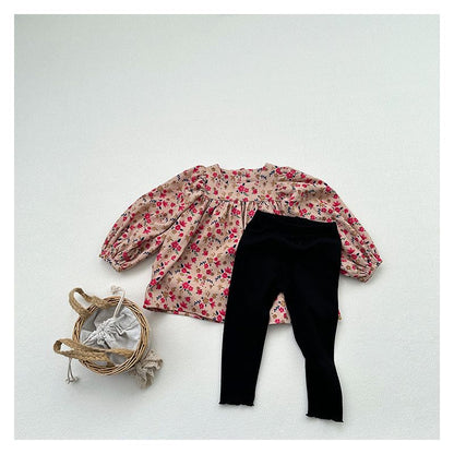 MyKids-USA Children’s Solid Color Leggings Girl’s Kindergarten Trousers