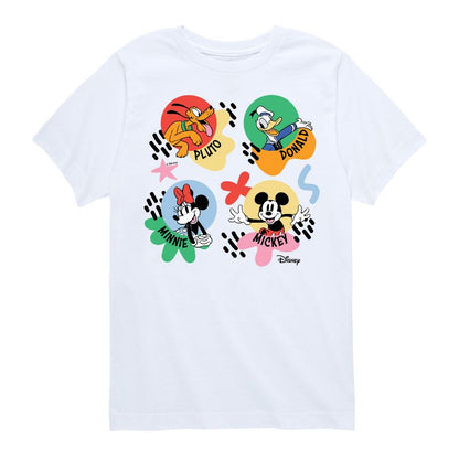 Boys' - Disney - Mickey, Minnie, Pluto & Donald Short Sleeve Graphic T-Shirt