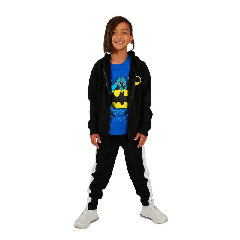 Youth Boys Batman 3 pc Hoodie Jogger T-shirt combo