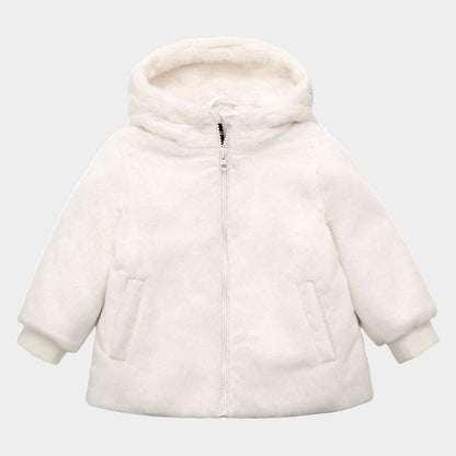 Rokka&Rolla Toddler Little Girls' Fleece Faux Fur Jacket