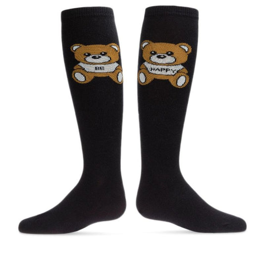 Memoi Girls' Be Happy Bear Knee High Socks