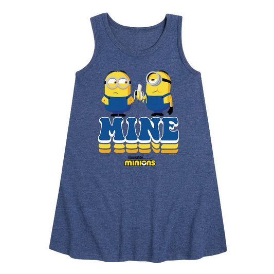 Girls' - Despicable Me Minions - Mine Mine Mine Graphic Sleeveless Aline Dress