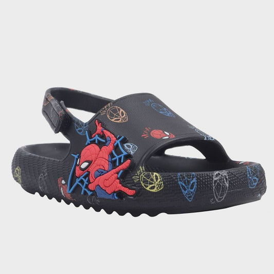Boys' Spider-Man Slide Sandals - Black
