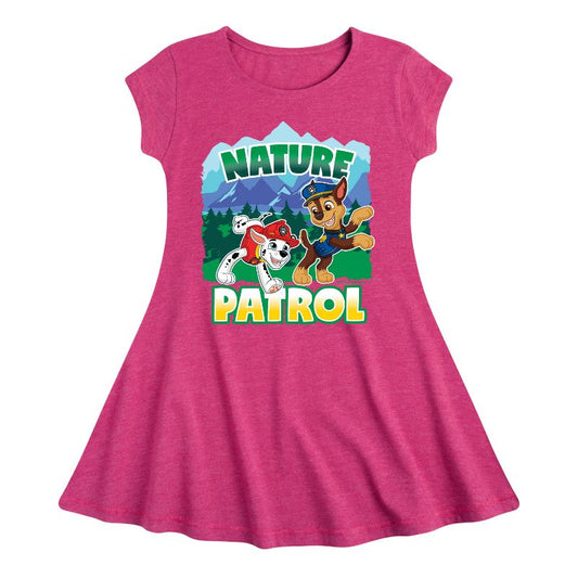 Girls' - Paw Patrol - Nature Patrol Fit & Flair Cap Sleeve Dress