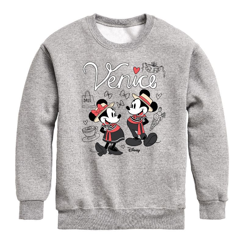Boys' - Disney - Mickey & Friends Graphic Long Sleeve Fleece Sweatshirt