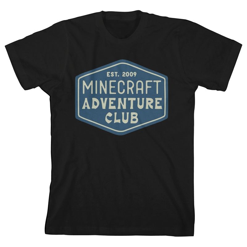 تي شيرت أسود للأولاد من Minecraft Adventure Club