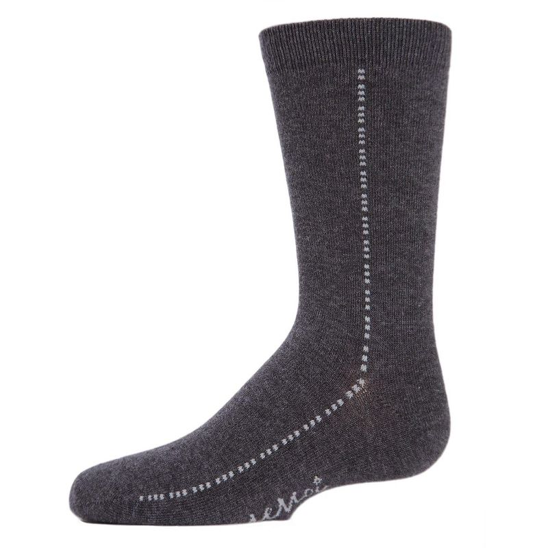 Memoi Boys' Dots On Down Mercerized Cotton Crew Socks
