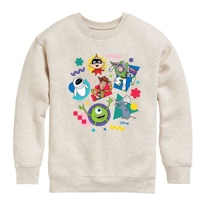 Boys' - Disney - Pixar Character Shapes Graphic Long Sleeve Fleece Sweatshirt