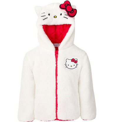 Hello Kitty Girls Cosplay Faux Sherling Jacket Little Kid to Big Kid
