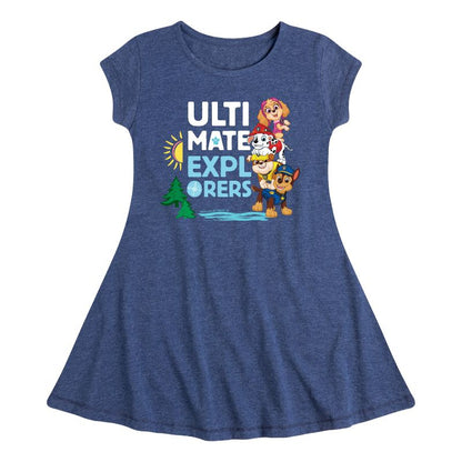 Girls' - Paw Patrol - Ultimate Explorer Fit & Flair Cap Sleeve Dress