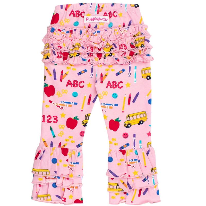 RuffleButts Toddler Girls Ruffle Flare Pants