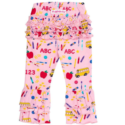 RuffleButts Toddler Girls Ruffle Flare Pants