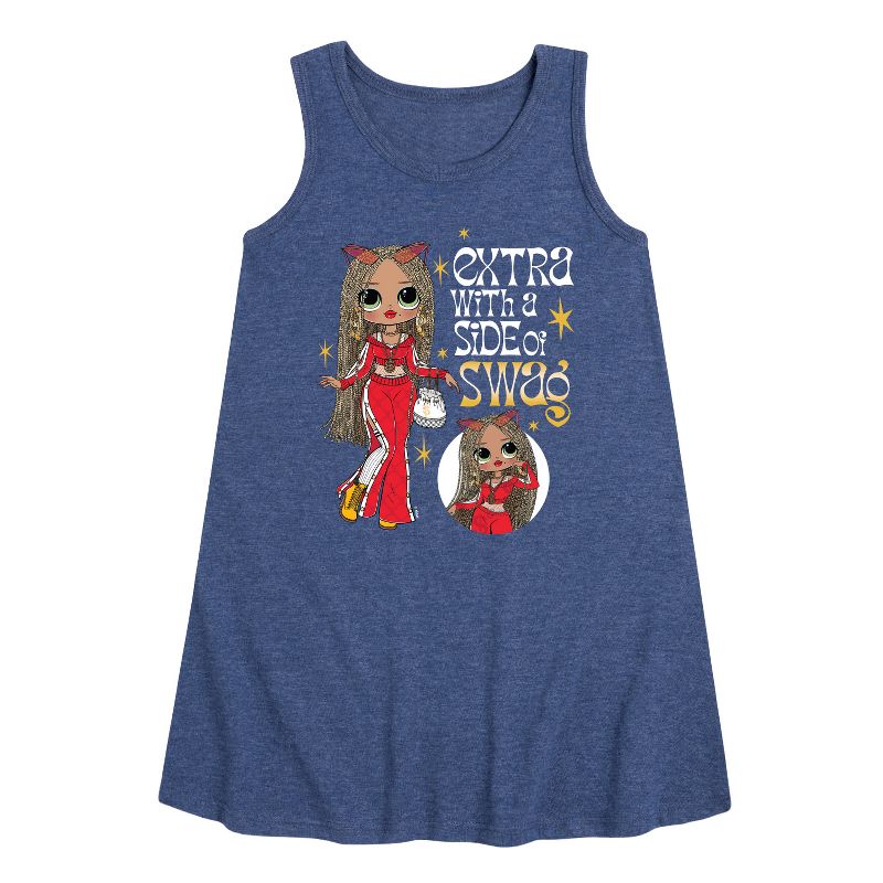Girls' - LOL Surprise! - Extra w/ a Side of Swag Graphic Sleeveless Aline Dress