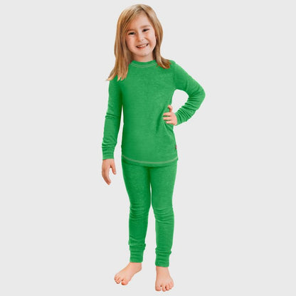 City Threads Girls USA-Made Soft & Cozy Thermal Long Johns 2-Piece Set - Warm Base Layer & Loungewear (Part 2)