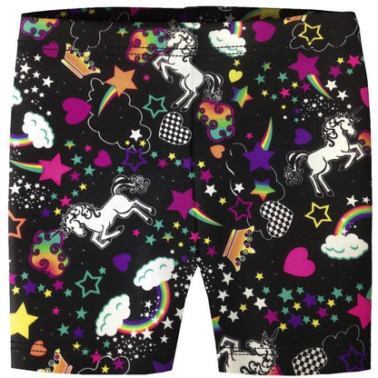 City Threads USA-Made Printed Girls Novelty Bike Shorts