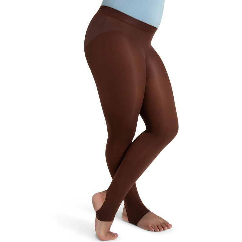 Capezio Ultra Soft Self Knit Waistband Stirrup Tight - Girls & Toddler