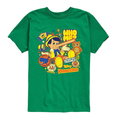 Boys' - Disney - Pinocchio Stickers Short Sleeve Graphic T-Shirt