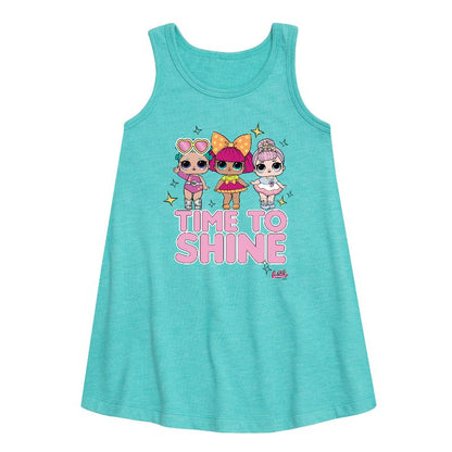 Girls' - LOL Surprise! - Time to Shine Graphic Sleeveless Aline Dress