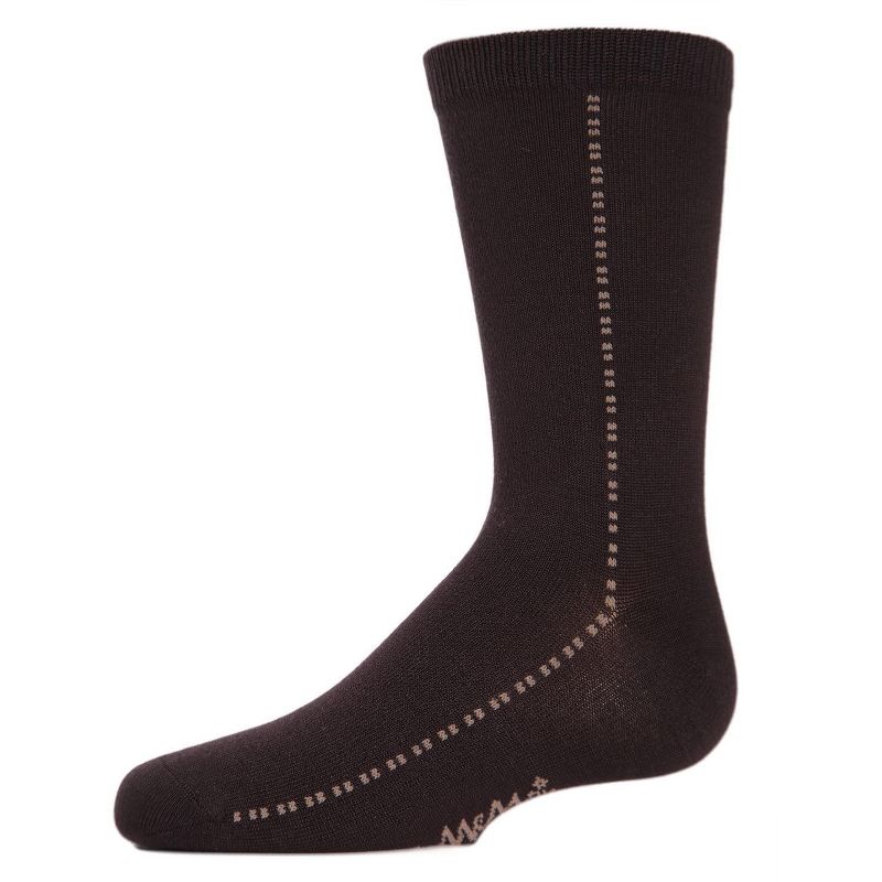 Memoi Boys' Dots On Down Mercerized Cotton Crew Socks