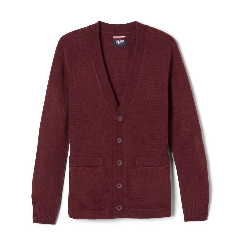 French Toast School Uniform Co-Ed V-Neck Sweater Cardigan