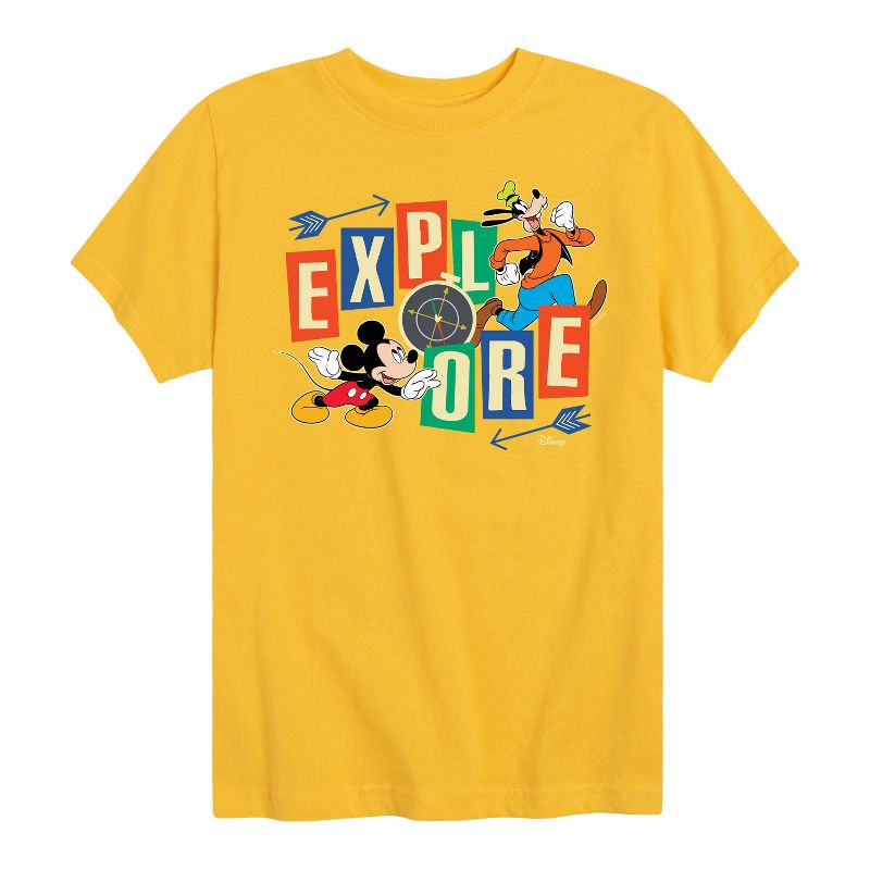 Boys' - Disney - Mickey & Pluto Short Sleeve Graphic T-Shirt
