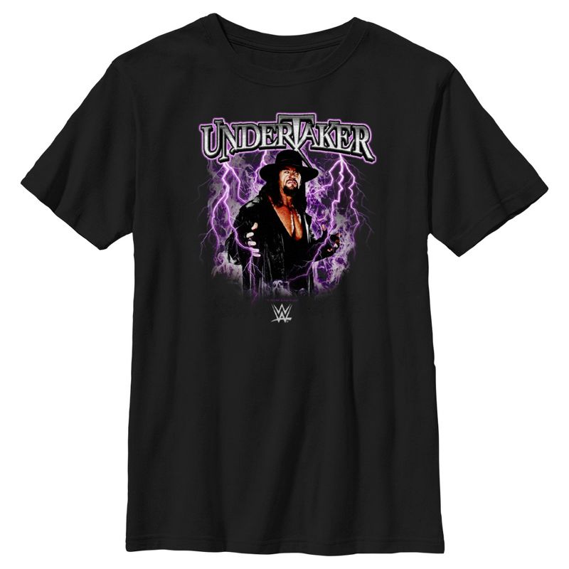 تي شيرت WWE Undertaker Purple Lightning Logo للأولاد