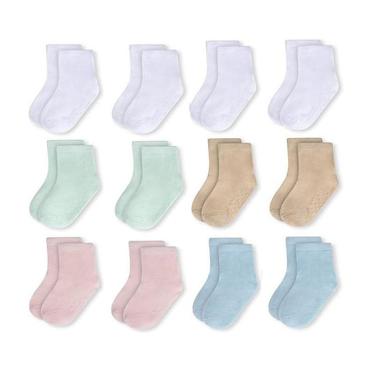 مجموعة ألوان أساسية للأطفال، عبوة من 12 جوارب للأولاد والبنات، للأطفال الصغار من عمر سنتين إلى 5 سنوات