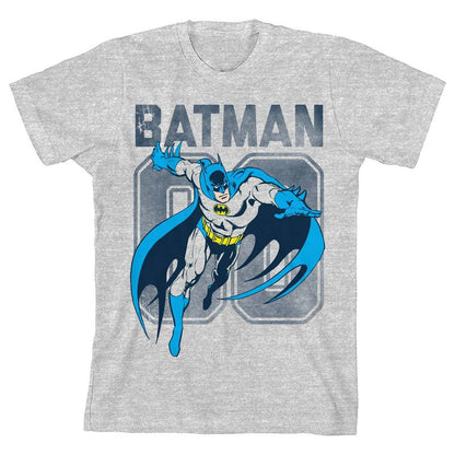 تي شيرت باتمان رقم 00 للأولاد باللون الرمادي الفاتح