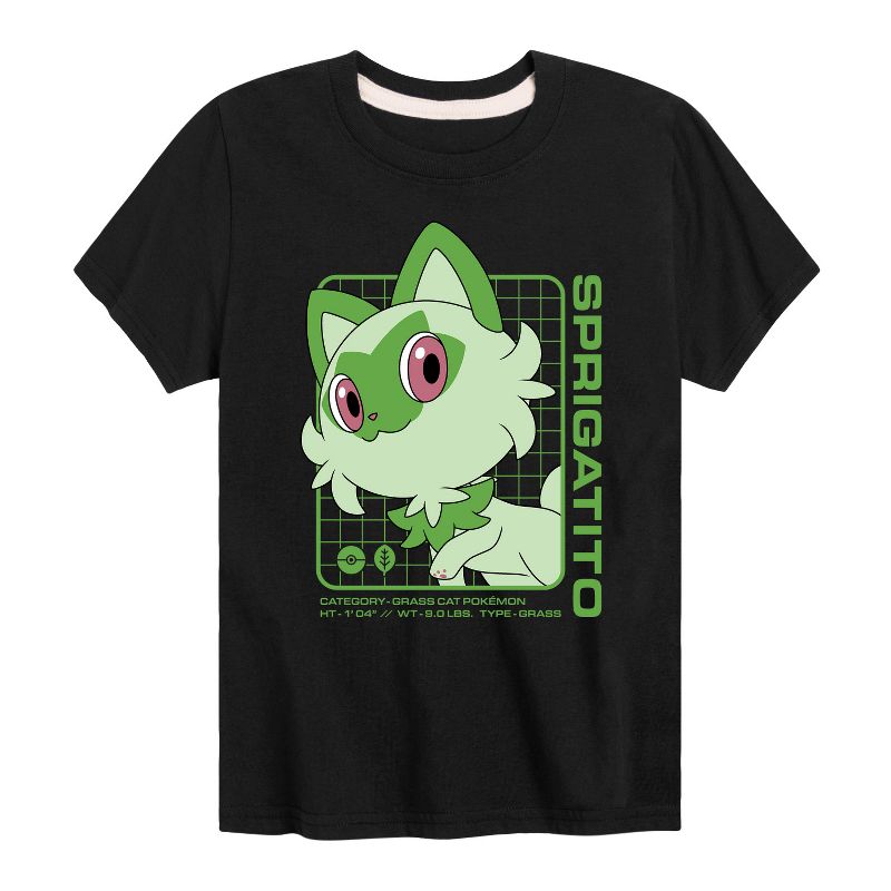تي شيرت جرافيكي بأكمام قصيرة من سبريجاتيتو ستاتس للأولاد - بوكيمون