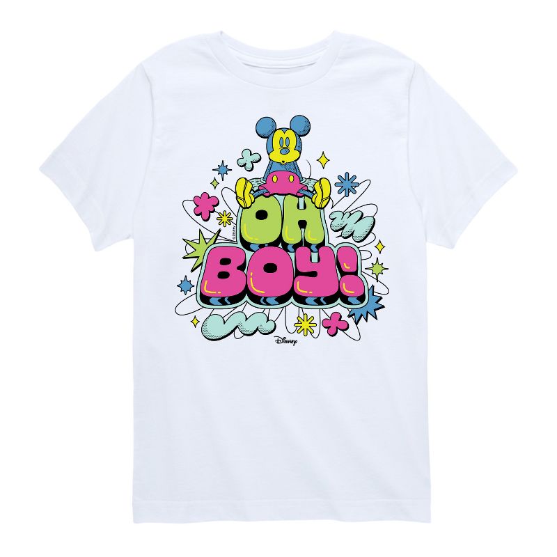 Boys' - Disney - Mickey Mouse Short Sleeve Graphic T-Shirt