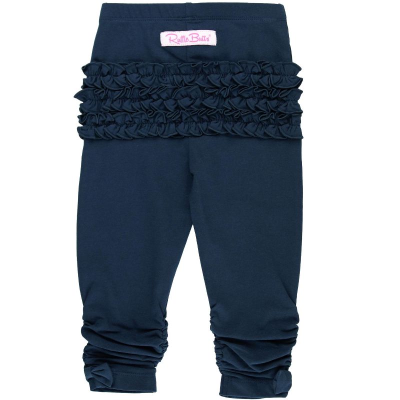 RuffleButts Toddler Girls Ruched Bow Leggings