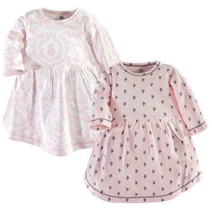 Luvable Friends Hudson Baby Long-Sleeve Dresses 2pk (Part 2)