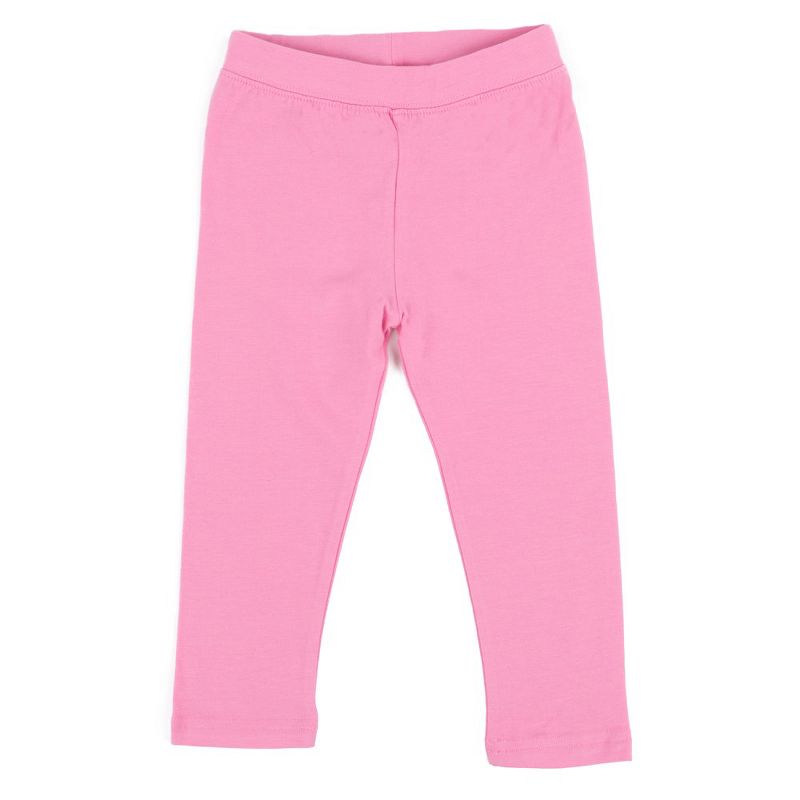 Leveret Girls Classic Solid Color Legging