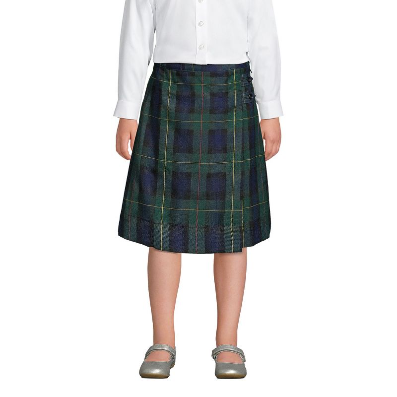 Lands' End School Uniform Kids Plaid A-line Skirt Below the Knee (Part 2)